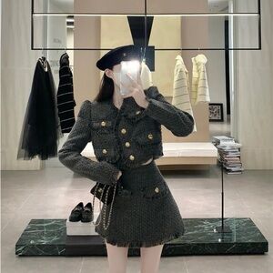 High Quality Luxury two piece set Korean fashion